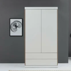 Müller Small Living Flai Kleiderschrank zweitürig mit Schubkästen| Schränke