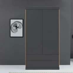 Müller Small Living Flai Kleiderschrank zweitürig mit Schubkästen| Schränke