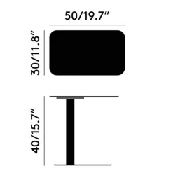 Tom Dixon Flash Beistelltisch rechteckig| Beistelltische