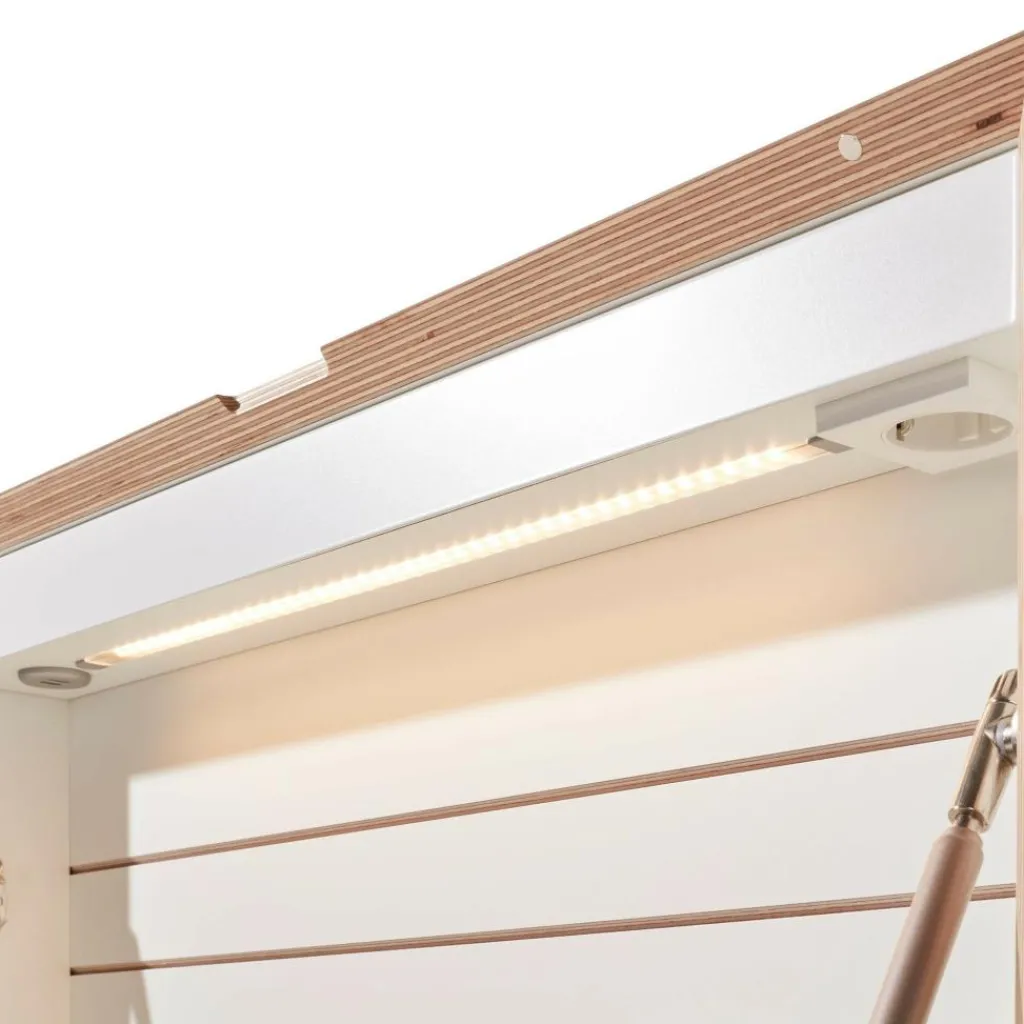Tische|Sekretäre^Müller Small Living Flatbox LED Wandsekretär mit An/Aus Schalter