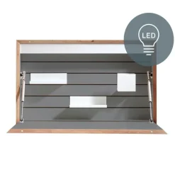Tische|Sekretäre^Müller Small Living Flatbox LED Wandsekretär mit An/Aus Schalter