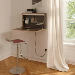 Tische|Sekretäre^Müller Small Living Flatbox LED Wandsekretär mit An/Aus Schalter