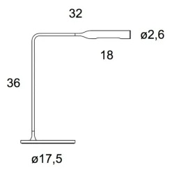 Tischleuchten^Lumina Flo Bedside LED Nachttischleuchte