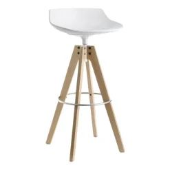 Barhocker^MDF Italia Flow Barhocker Gestell Eiche 65cm