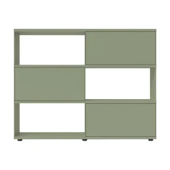 Piure Flow Q Sideboard/Standregal mit 3 Klapptüren 160x124x40cm| Sideboards|Sideboards