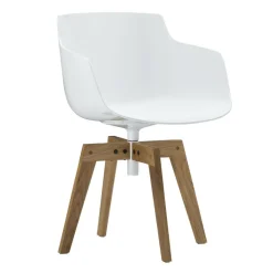 Stühle^MDF Italia Flow Slim Armlehnstuhl Füße in Eiche