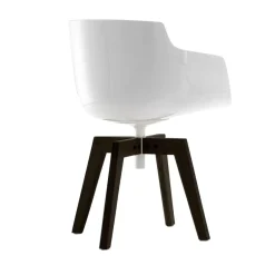 Stühle^MDF Italia Flow Slim Armlehnstuhl Füße in Eiche