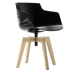 Stühle^MDF Italia Flow Slim Armlehnstuhl Füße in Eiche