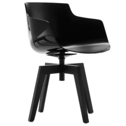 Stühle^MDF Italia Flow Slim Armlehnstuhl Füße in Eiche