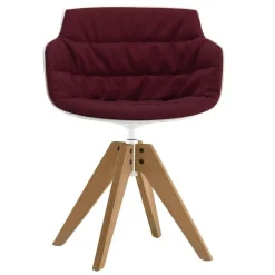 Stühle^MDF Italia Flow Slim Armlehnstuhl Gestell Eiche VN gepolstert