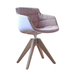 Stühle^MDF Italia Flow Slim Armlehnstuhl Gestell Eiche VN gepolstert