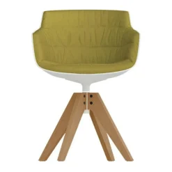 Stühle^MDF Italia Flow Slim Armlehnstuhl Gestell Eiche VN gepolstert