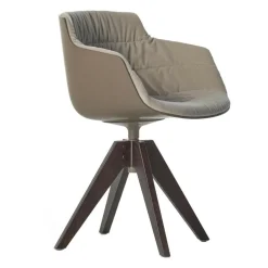 Stühle^MDF Italia Flow Slim Armlehnstuhl Gestell Eiche VN gepolstert