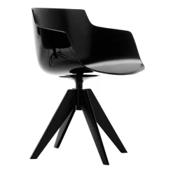 MDF Italia Flow Slim Armlehnstuhl Vierfußgestell VN Stahl| Stühle