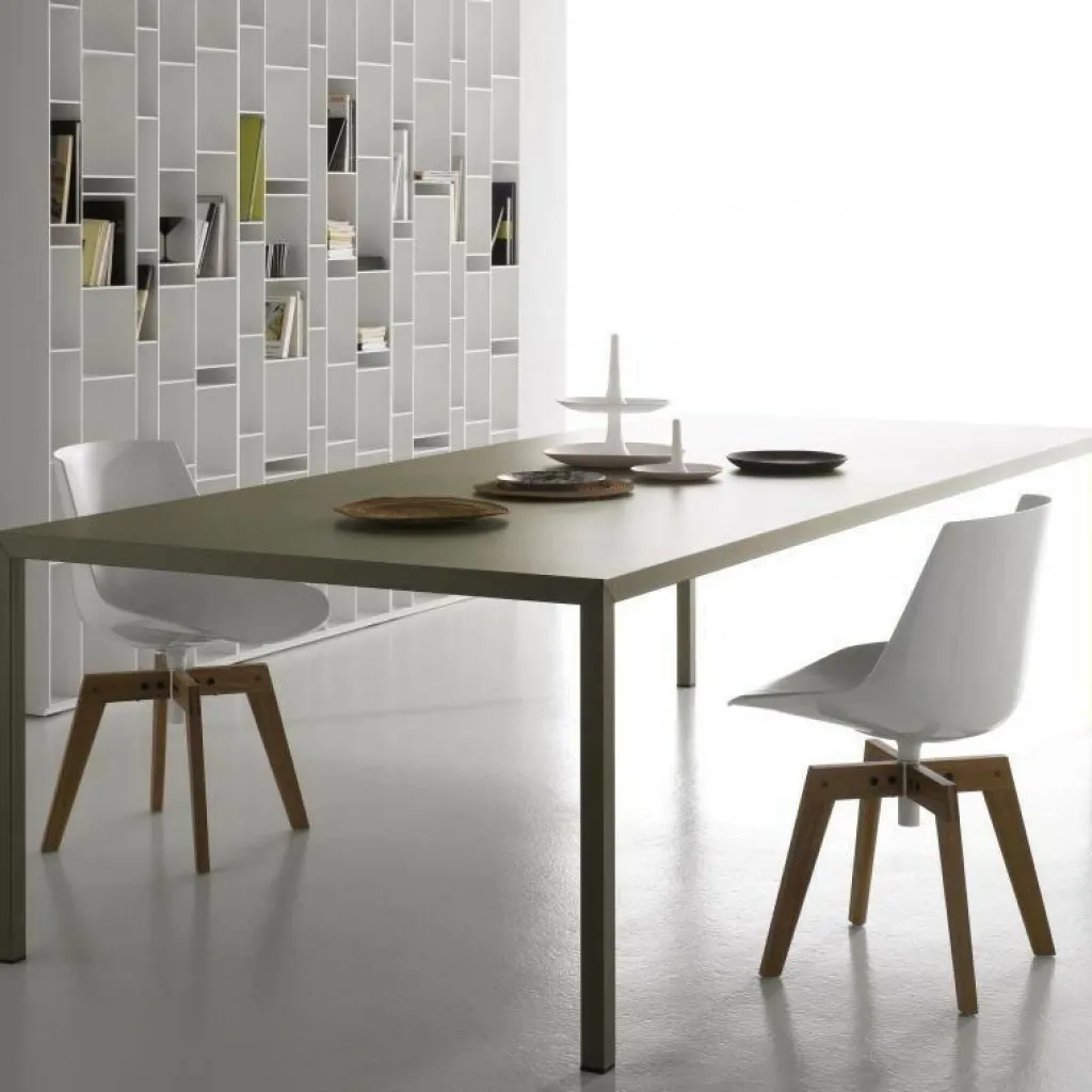 Stühle^MDF Italia Flow Stuhl Füße in Eiche 4er Set