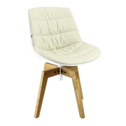 Stühle^MDF Italia Flow Stuhl gepolstert Gestell Eiche