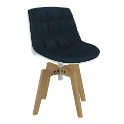 Stühle^MDF Italia Flow Stuhl gepolstert Gestell Eiche