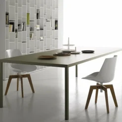 Stühle^MDF Italia Flow Stuhl gepolstert Gestell Eiche