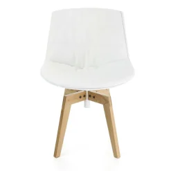 Stühle^MDF Italia Flow Stuhl gepolstert Gestell Eiche