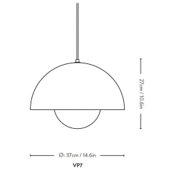 Pendelleuchten^&Tradition Flowerpot VP7 Pendelleuchte mit Muster