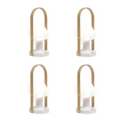 Marset FollowMe LED Outdoor Tischleuchte mit Akku 4er Set| Outdoor-Akkuleuchten|Outdoor-Akkuleuchten