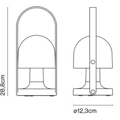 Outdoor-Akkuleuchten|Outdoor-Akkuleuchten^Marset FollowMe LED Outdoor Tischleuchte mit Akku