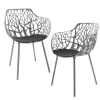 Fast Forest Gartensessel 2er Set mit Sitzauflagen| Outdoor-Sofas & Sessel