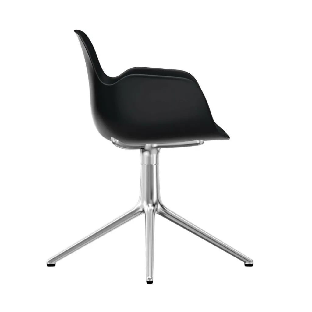 Stühle^Normann Copenhagen Form Drehstuhl mit Armlehnen 4L Alu