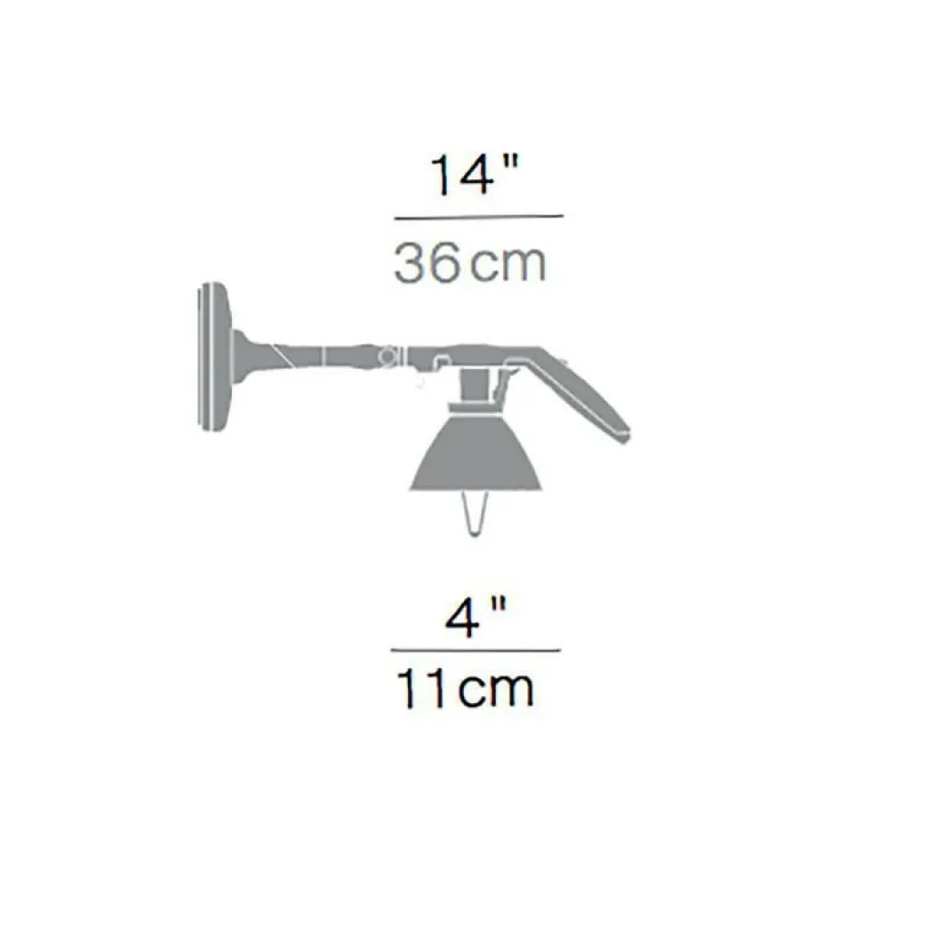 Luceplan Fortebraccio Faretto Wand-/Deckenleuchte 60W| Deckenleuchten
