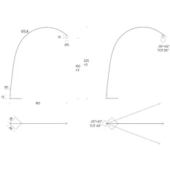 Stehleuchten^Nemo Fox LED Stehleuchte
