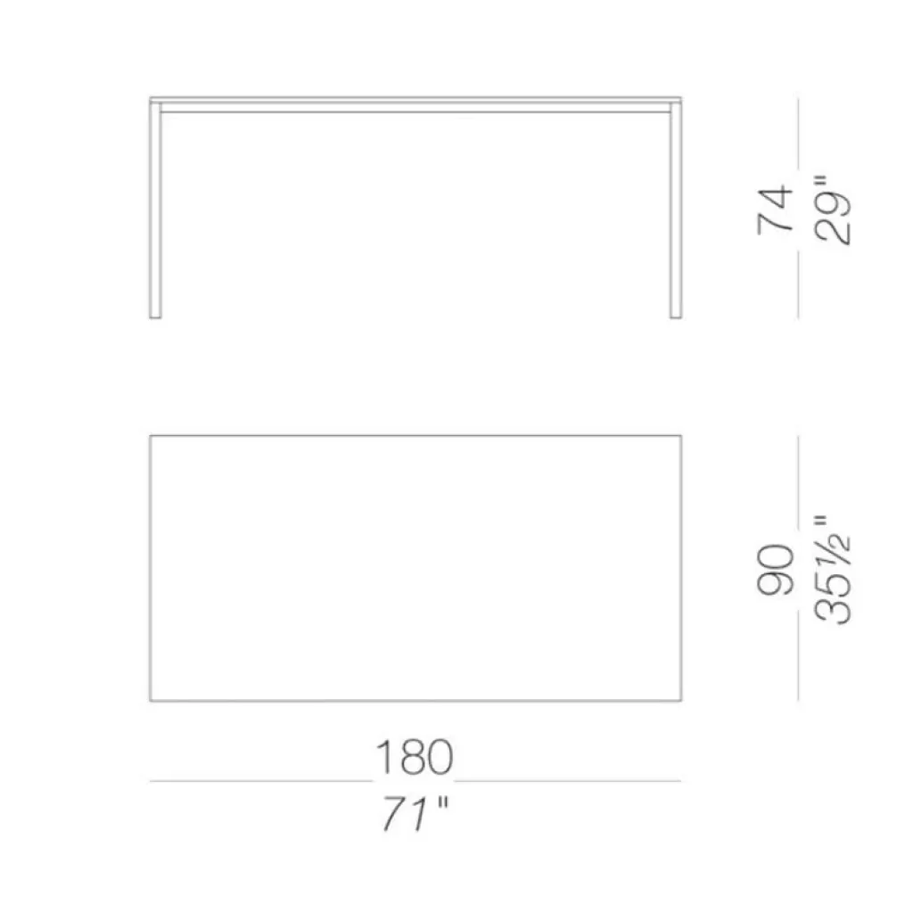 Lapalma Frame P10 Tisch 180x90cm| Tische|Esstische