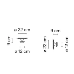 Wandleuchten^Vibia Funnel 2012 LED Wand-/Deckenleuchte