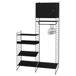 Garderoben^String Garderobenkombination mit Schrankelement 120x200x30cm