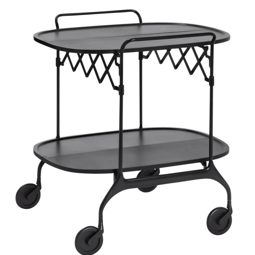 Servierwagen^Kartell Gastone Servierwagen klappbar matt