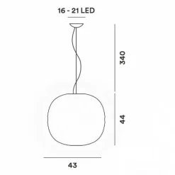 Pendelleuchten^Foscarini Gem LED Pendelleuchte