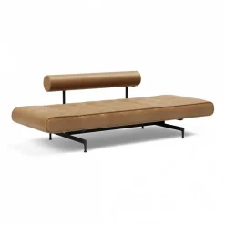 Innovation Living Ghia Laser Schlafsofa Stoff mit Ledermischung 210x93cm| Schlafsofas