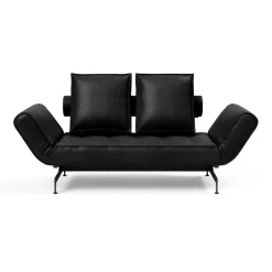 Innovation Living Ghia Laser Schlafsofa Stoff mit Ledermischung 210x93cm| Schlafsofas