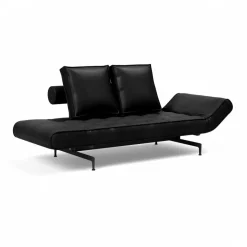 Innovation Living Ghia Laser Schlafsofa Stoff mit Ledermischung 210x93cm| Schlafsofas