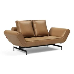 Sofas^Innovation Living Ghia Laser Schlafsofa Stoff mit Ledermischung 210x93cm