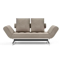 Sofas^Innovation Living Ghia Schlafsofa Cord Beine Stahl verchromt 210x93cm