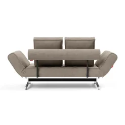 Innovation Living Ghia Schlafsofa Cord Beine Stahl verchromt 210x93cm| Schlafsofas