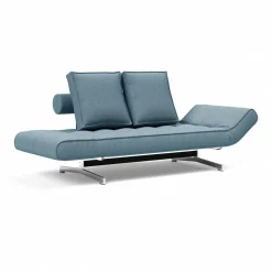 Innovation Living Ghia Schlafsofa Stoff Beine Stahl verchromt 210x93cm| Sofas|Schlafsofas