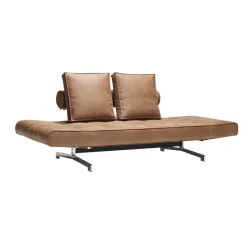 Innovation Living Ghia Schlafsofa Stoff-/Ledermischung Beine Stahl verchromt| Sofas