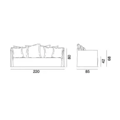 Gervasoni Ghost Out 12 Outdoor Sofa| Outdoor-Sofas & Sessel