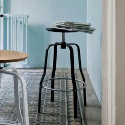 Lapalma Giro S106 Hocker Sitzfläche Holz 66-76cm| Barhocker