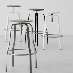 Lapalma Giro S106 Hocker Sitzfläche Holz 66-76cm| Barhocker