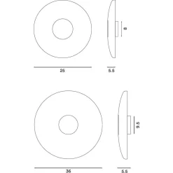 Wandleuchten^Northern Glint LED Wandleuchte Glas