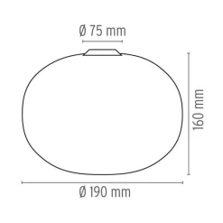 Glo-Ball C/W Zero Wand-/Deckenleuchte| Deckenleuchten