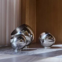 AYTM Globe Blumentopf Edelstahl Ø 30cm| Blumentöpfe