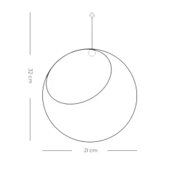 AYTM Globe Hängeblumentopf Ø 21cm| Blumentöpfe